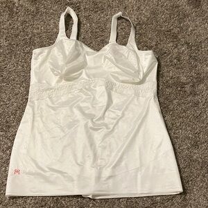 NWOT Ruby Ribbon White Satin Shapewear Camisole size 42
